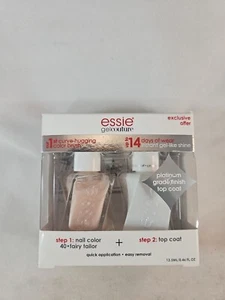 Essie Gel Couture FAIRY TAILOR color + Top Coat Set, 2-Step - 0.46 Fl Oz Each