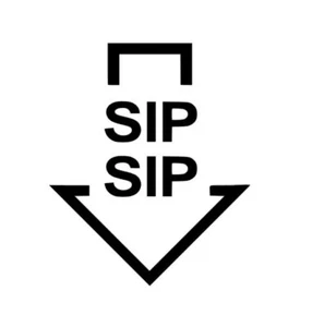 Sip Sip / YIP YIP - Decal for Drinking Bottle, Wall,  Vinyl Sticker - Picture 1 of 5