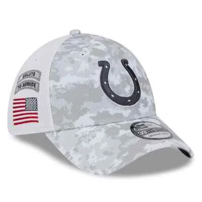 Indianapolis Colts New Era Salute To Service Mens Sideline 39THIRTY Hat Cap
