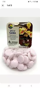3/4 Zoll weich rosa runder Opal Flachglas Edelsteine Mega Marmor Vakuum Netz Taschen Kunsthandwerk - Bild 1 von 3