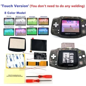  8 Color Touch Version GBA GameBoy Advance IPS V2 Backlight LCD Display Kits - Picture 1 of 11