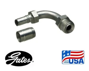 10 x Gates 4C14-4MIX90, G40504-0404 SAE Male Inverted Swivel 90° C14 Couplings - Foto 1 di 5