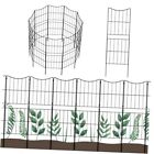 Pack de 10 clôtures de jardin décoratives, 37,5 pouces (H) x 10 pieds (L) antirouille 