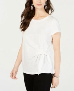 Style & Co. Women’s Plus 3X Side Tie Crewneck T-Shirt Top NWT - Picture 1 of 1