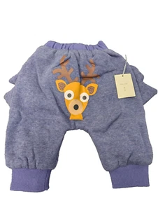 SUWO Baby Children's Reindeer Dinosaur Insulated Unisex Pants Sz 2T NEW Purple - Picture 1 of 10