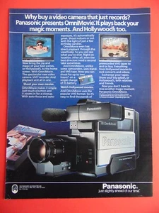 Pubblicità stampa artistica fotografica PANASONIC OmniMovie Camera 1986 - Foto 1 di 1