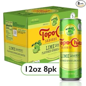 Topo Chico Sabores Lima con Extracto de Menta 12oz 8pk - Imagen 1 de 11