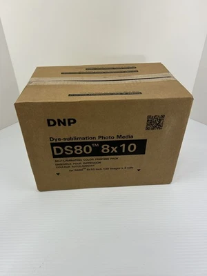 DNP DS80 8x10" Print Kit DS80PK810 Dye-Sublimation Photo Media Color - Case of 2 - Image 1 of 4