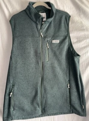 Chaleco polar Magellan para exteriores 2X chaqueta sin mangas verde con cremallera para hombre Foto 1 de 4