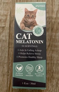 Cat Melatonin Calming Drops Sleep Aid Stress Relieve All Natural - Picture 1 of 4