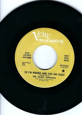 BLUES MAGOOS- "SO I'M WRONG AND YOU ARE RIGHT"/THE PEOPLE HAD NO FACES"- GARAGE - Изображение 1 из 2