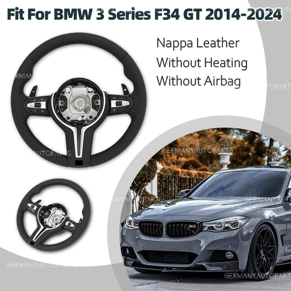 Nappa MP Style Steering Wheels For BMW 3 Series F34 GT M-Sport 2014-2024 F20/F23 Foto 1 de 4