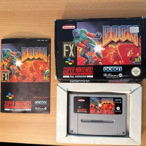Super Nintendo (SNES) Doom, OVP inkl. Anleitung PAL Version. Guter Zustand. - Bild 1 von 7