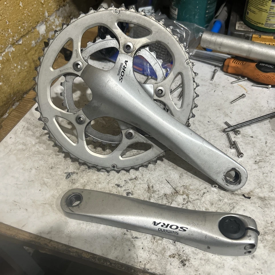 Shimano Sora FC-3450 8/9 Speed 34-50t Chainset - 170mm - Silver - Image 1 of 4