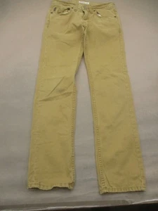 Pantalones informales Abercrombie talla 12 para niños beige 100 % algodón bolsillos rectos cremallera 033 - Imagen 1 de 14