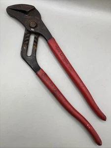 Crescent RT214 Straight Jaw Tongue and Groove Pliers 14" Red Cushion Grip - Picture 1 of 2