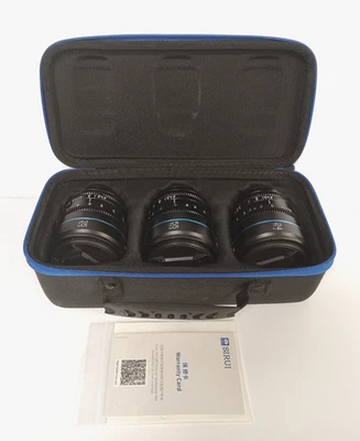 Комплект ручных объективов для кинотеатров SIRUI Night Walker T1.2 S35 24 мм/35 мм/55 мм Fujifilm X - Изображение 1 из 4
