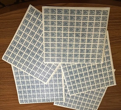 HUNGARY - 1920 Newspaper Stamps Mi 324  Full Shetts 5 x 100 stamps NH - Image 1 of 4