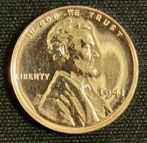 1941 Proof Lincoln Wheat Cent Penny - Picture 1 of 4