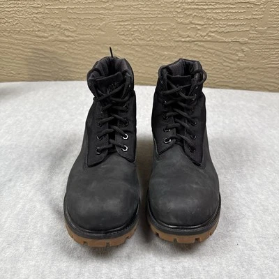 Timberland Botas Para Hombres 8.5 EU 42 Negro Heritage Roll Top Militar Motociclista Grunge Foto 1 de 4