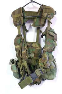 Gilet utilità US Military Darb verde e mimetico tela-cuscinetto carico -Med - Foto 1 di 8