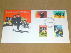 AUSTRALIAN FDC - COMMUNITY WELFARE - 11 AUG 1980 - Picture 1 of 1