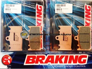 PER SUZUKI SV 1000 2005 05 PASTIGLIE ANTERIORE SINTERIZZATE FRENO BRAKING CM55 S - Foto 1 di 1