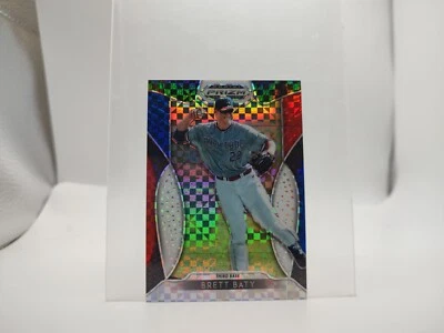 2019 Panini Prizm Draft Picks #16 Brett Baty Red White Blue  Przim /99 - Image 1 of 2