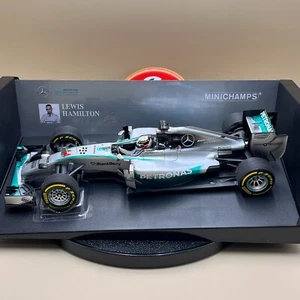 MINICHAMPS 1/18 MERCEDES AMG Petronas W05 Hamilton #44 Abu Dhabi 2014 110140444 - Foto 1 di 13