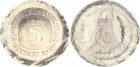 Fehlprägung: 5 Mark o.J. mit Randschrift !Wertzahl 5 auf 2 Seiten äußerst selten