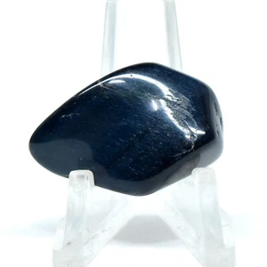 41.5ct Blue Tiger Eye Cabochon Pebble Natural Mineral Chatoyant Crystal - Africa - Picture 1 of 4