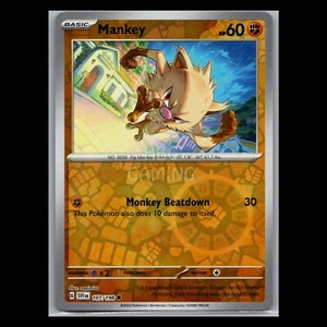 Pokémon Card - Mankey 107/198 - Reverse Holo - Scarlet and Violet Base Set - Picture 1 of 1