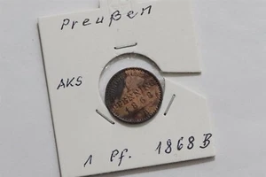 ๐งญ ๐ฉ๐ช GERMANY PRUSSIA 1 PFENNIG 1868 B B68 #132 - Picture 1 of 3