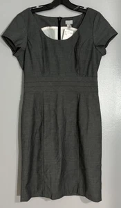 H & M Career Casual Short Sleeve Gray Lined Dress Sz 10 On Sale WOW LOOK!!!! - Picture 1 of 21
