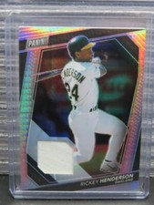 2023 The National VIP Rickey Henderson Hyper Prizm Jersey #5/24 Athletics