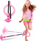 Hewog Skip Ball, Portable Foldable Colorful Flash Wheel Swing Ball, Kids Toys &