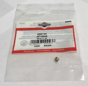 BRIGGS & STRATTON TEIL # 696134, VERGASER ERSATZ HAUPTDÜSE - OEM - Bild 1 von 4