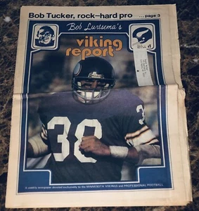 De colección Bob Lurtsema's Minnesota Vikings Report 1979 NFL #17 Cubierta Bob Tucker - Imagen 1 de 1