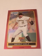 2012 1st Bowman Chrome Prospects Red Refractor 3/5 Gerrit Cole #BCP86