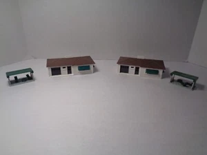 ¡CASAS RANCHO PLASTICVILLE VINTAGE ESCALA HO CON PATIO!! PRECONSTRUIDO. - Imagen 1 de 13
