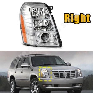 For 2009-2014 Cadillac Escalade Right side Chrome HID Xenon Projector Headlight - Picture 1 of 12