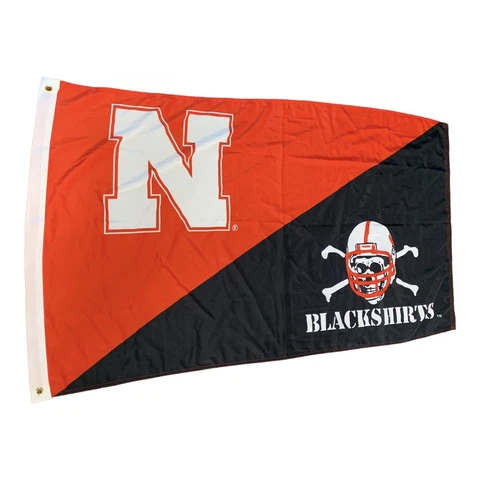 Nebraska Huskers Blackshirts Banner Flag 5β x 3β Cover
