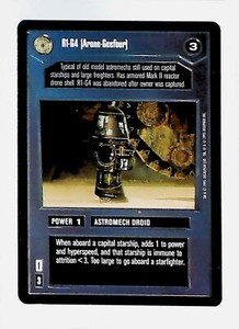 1995 Star Wars Customizable Card Game: Premiere Expansion R1-G4 Arone-Geefour