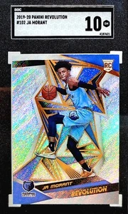 ๐ SGC 10 JA MORANT RC ๐ 2019-20 PANINI REVOLUTION #102 ROOKIE GRADED HOLO PSA - Picture 1 of 1
