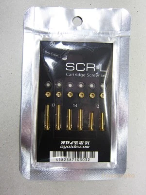 Juego de arandela de tuerca de tornillo de montaje de cartucho oficial Oyaide Record SCR-L ◇ Foto 1 de 4