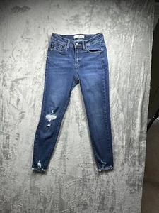 Kancan skinny mid rise distressed jeans size 26 - Picture 1 of 8