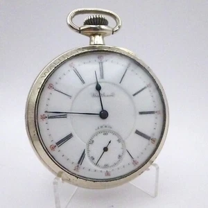 RARE EARLY 21JEWEL WALTHAM RIVERSIDE MAXIMUS 16 SIZE - WALTHAM DISPLAY CASE - Picture 1 of 6