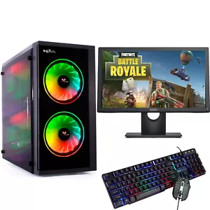 VS Gaming PC Computer Bundle Intel Quad Core i5 16GB 1TB Windows 10 2GB GT710 ✅ - Imagen 1 de 9