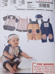 Burda Sewing Pattern 9711 Infant Baby CoOrdinates Top Pants Size 3M-18M Uncut - Picture 1 of 3