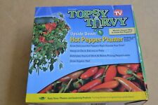 Topsy Turvy Upside Down Hot Pepper Planter As Seen On TV - New - Free Ship!